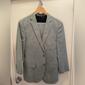 J. Crew Ludlow Suit in Japanese Chambray Cotton